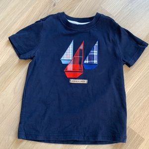 Janie and Jack navy blue sailboat tshirt